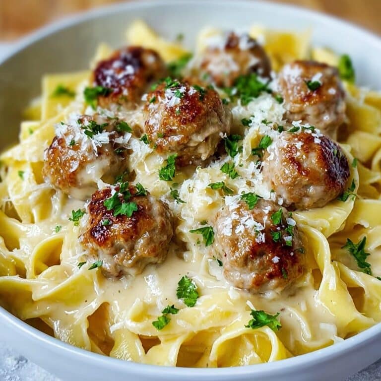 Garlic Butter Chicken Bites with Creamy Parmesan Pasta Recipe