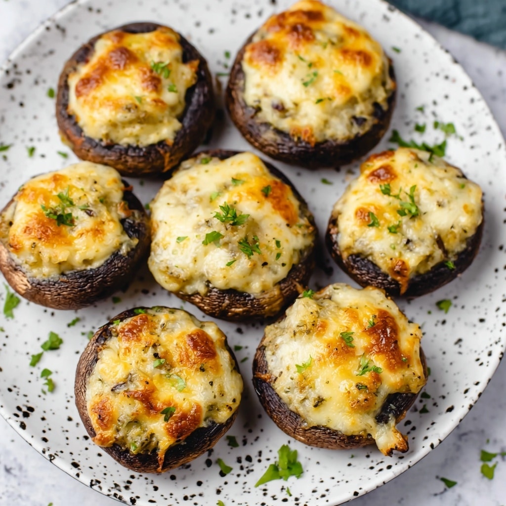 Air Fryer Stuffed Mushrooms Recipe - Recipe Image