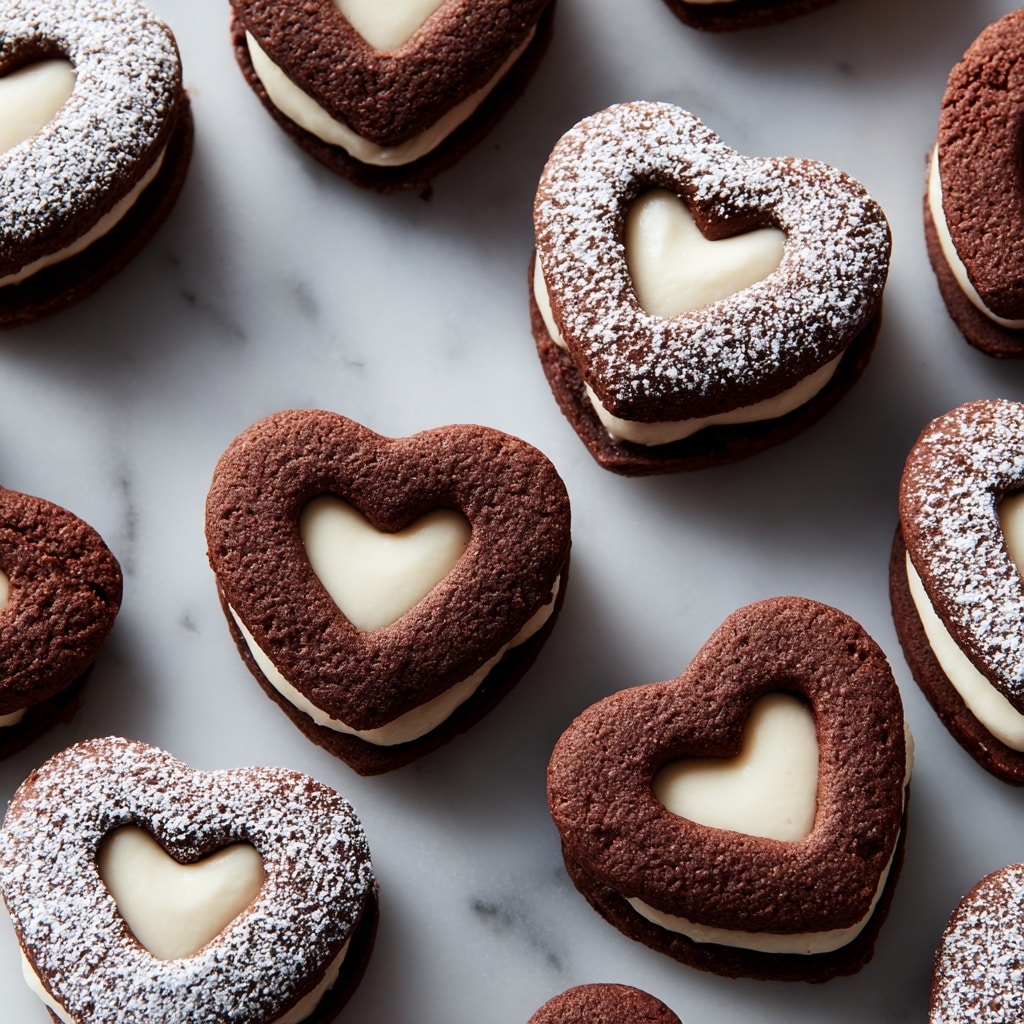 Linzer Heart Cookies with Chocolate Filling Recipe - Recipe Image