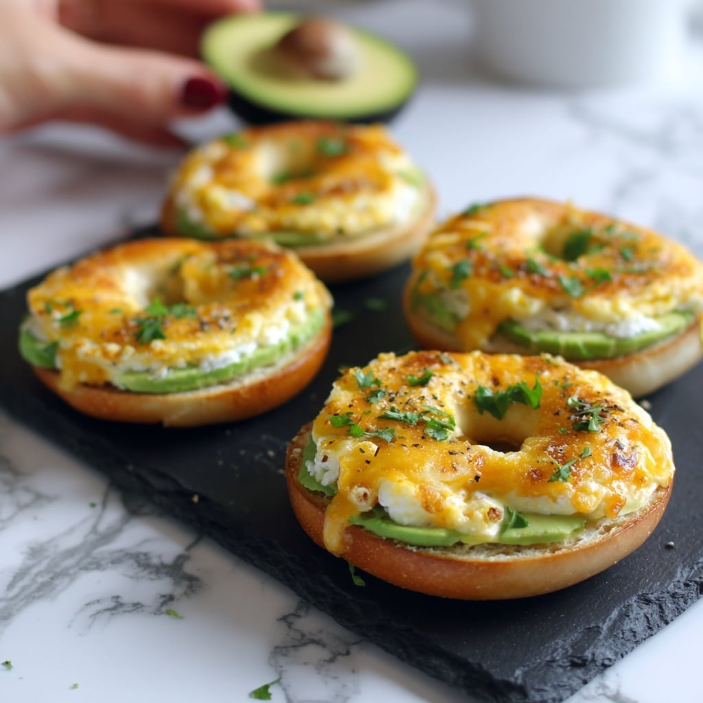 Avocado Tuna Melt Bagels Recipe - Recipe Image