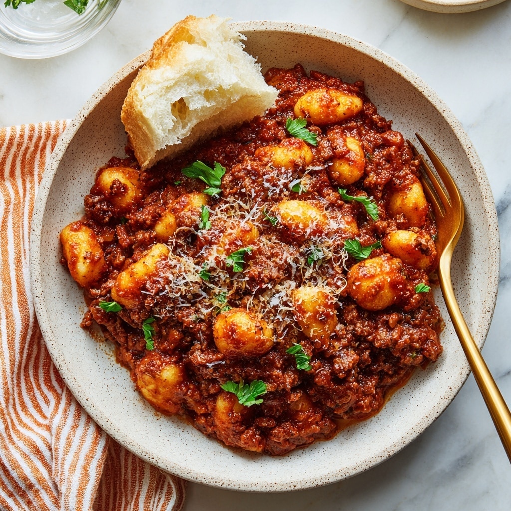 Cozy Gnocchi Bolognese Recipe - Recipe Image