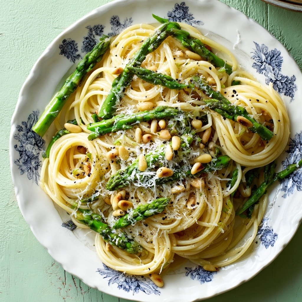 Spaghetti Squash with Asparagus, Ricotta, Lemon, and Thyme Recipe