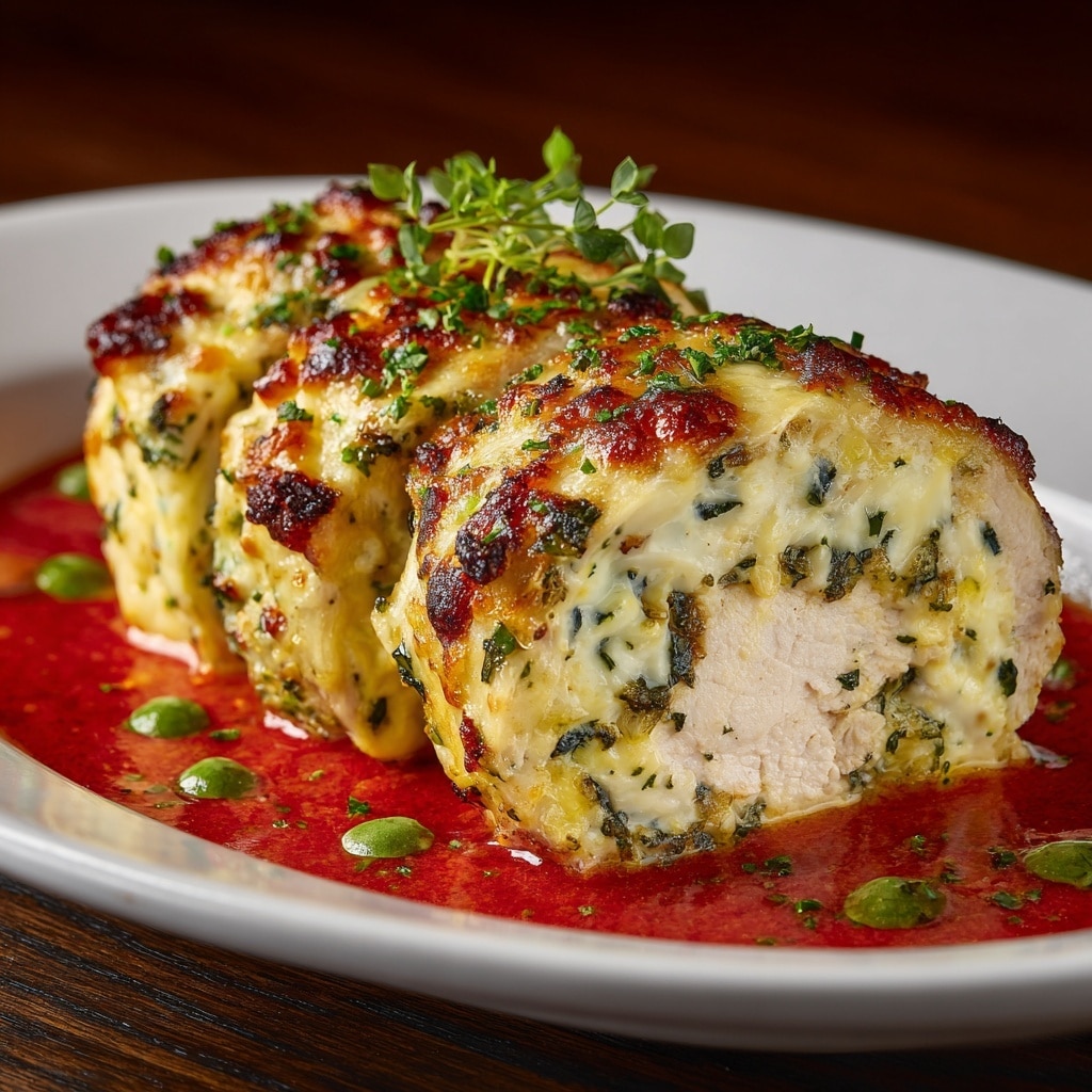 Chicken Parmesan Stuffed with Cream Cheese Recipe - Recipe Image