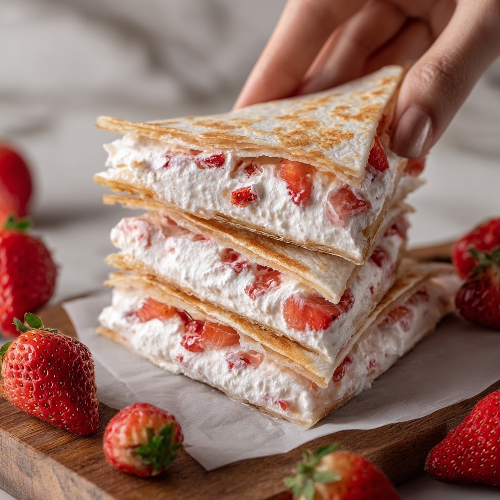 Strawberry Cheesecake Quesadillas Recipe - Recipe Image