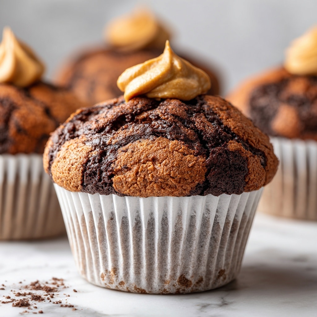 Chocolate Peanut Butter Banana Muffins Recipe - Recipe Image
