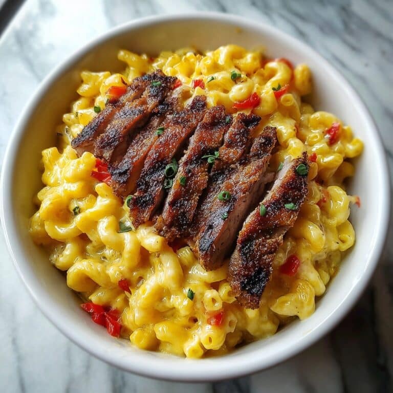 Creamy Cajun Steak Penne with Garlic Parmesan Recipe