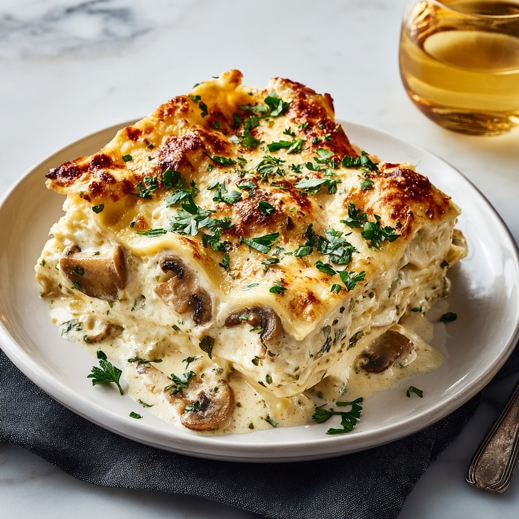 Mushroom and Spinach Lasagna Recipe - Recipe Image