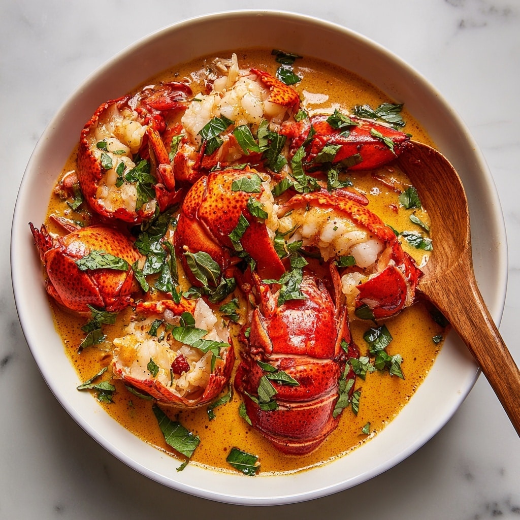 Creamy Spicy Lobster Pasta Recipe - Recipe Image