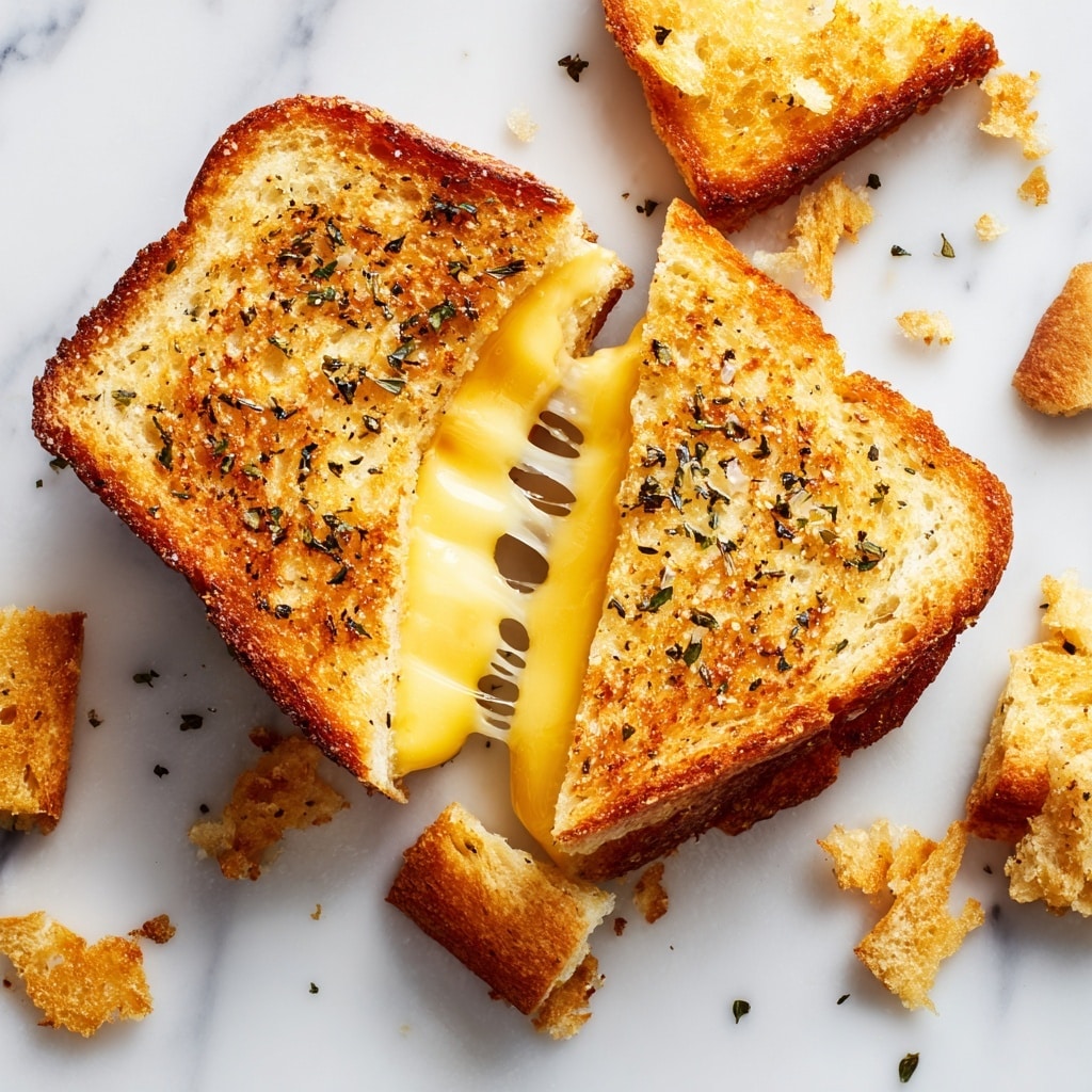 Garlic Bread Grilled Cheese Recipe