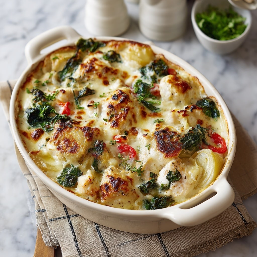 Creamy Chicken and Veggie Casserole Recipe - Recipe Image