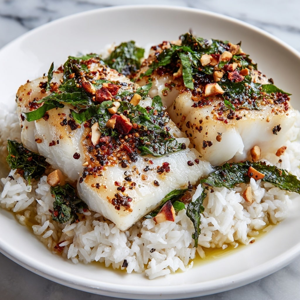 Haddock with Sticky Rice Recipe - Recipe Image