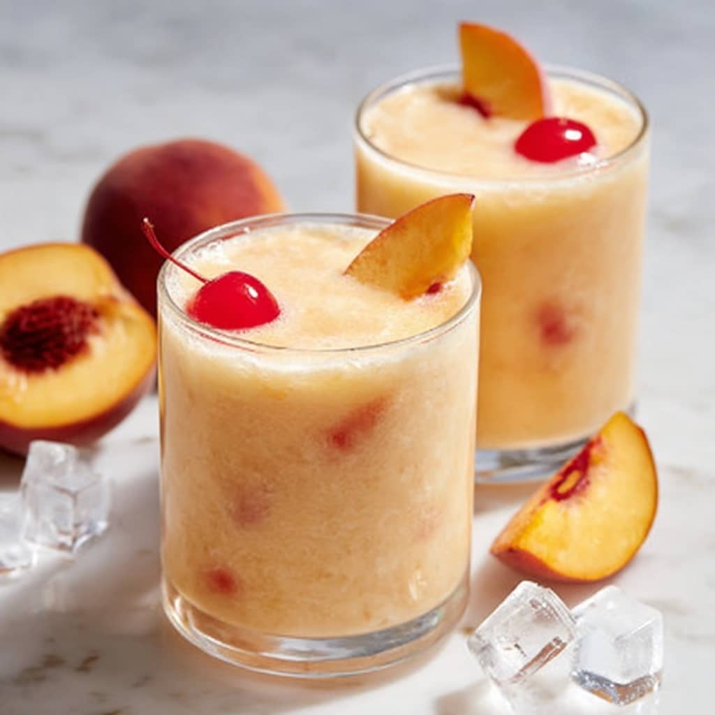 Iced Peach Colada Recipe - Recipe Image