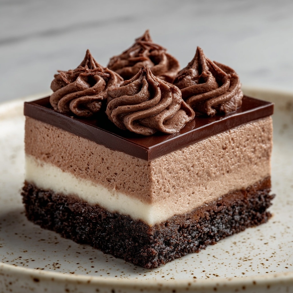 Chocolate Mousse Brownies Recipe - Recipe Image