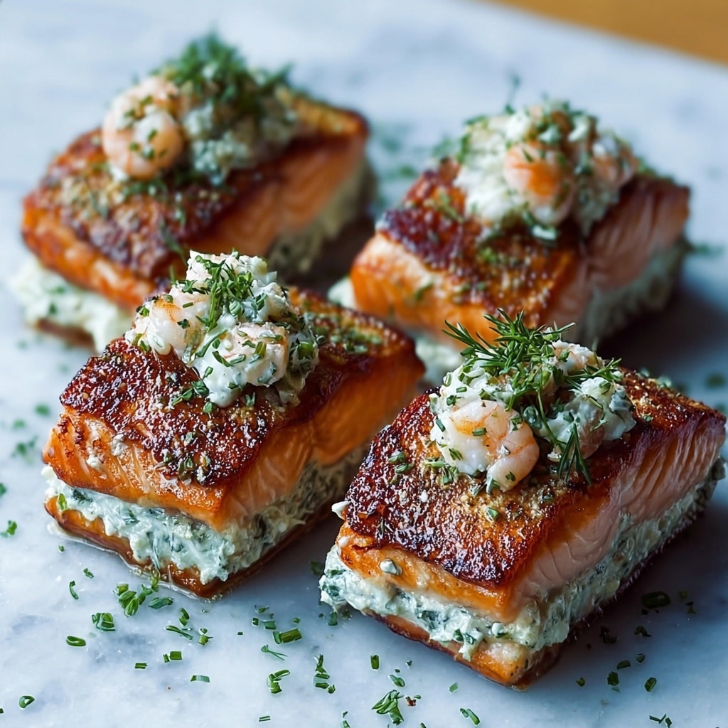 Crab and Shrimp Stuffed Salmon Recipe - Recipe Image