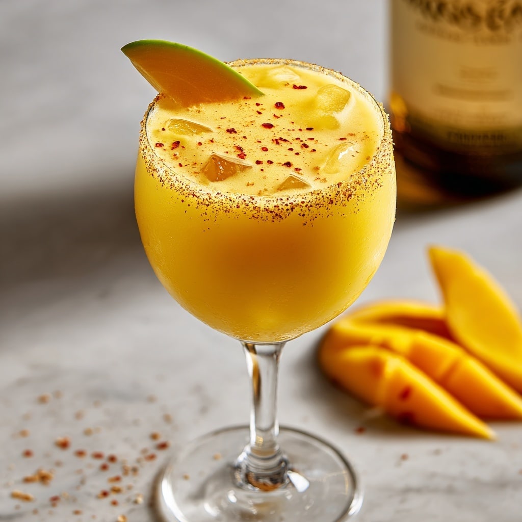 Hot Honey Mango Tajín Margarita Recipe - Recipe Image