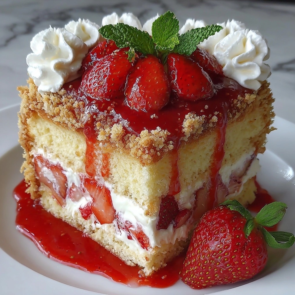 Strawberry Shortcake Cheesecake Recipe - Recipe Image