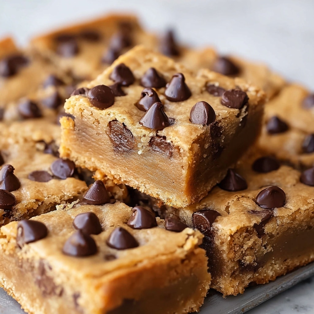 Peanut Butter Chocolate Chip Cookie Bars Recipe - Recipe Image