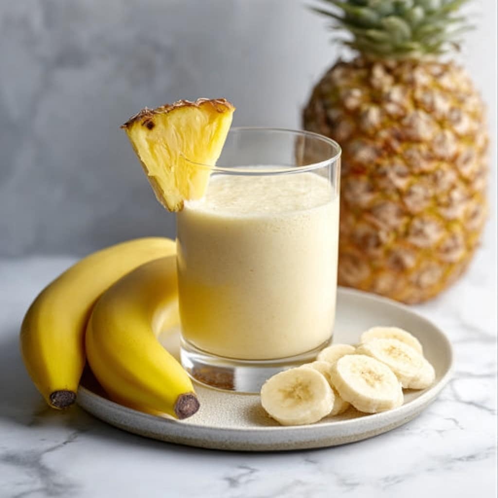 Pineapple and Banana Smoothie Recipe - Recipe Image
