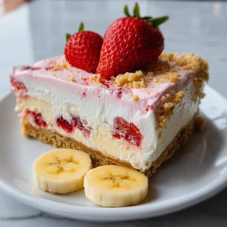 Strawberry Banana Delight Cheesecake Recipe