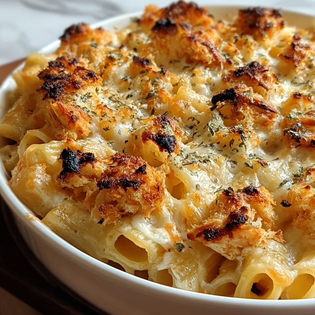 One-Pot Chicken Parmesan Mac & Cheese Recipe - Recipe Image