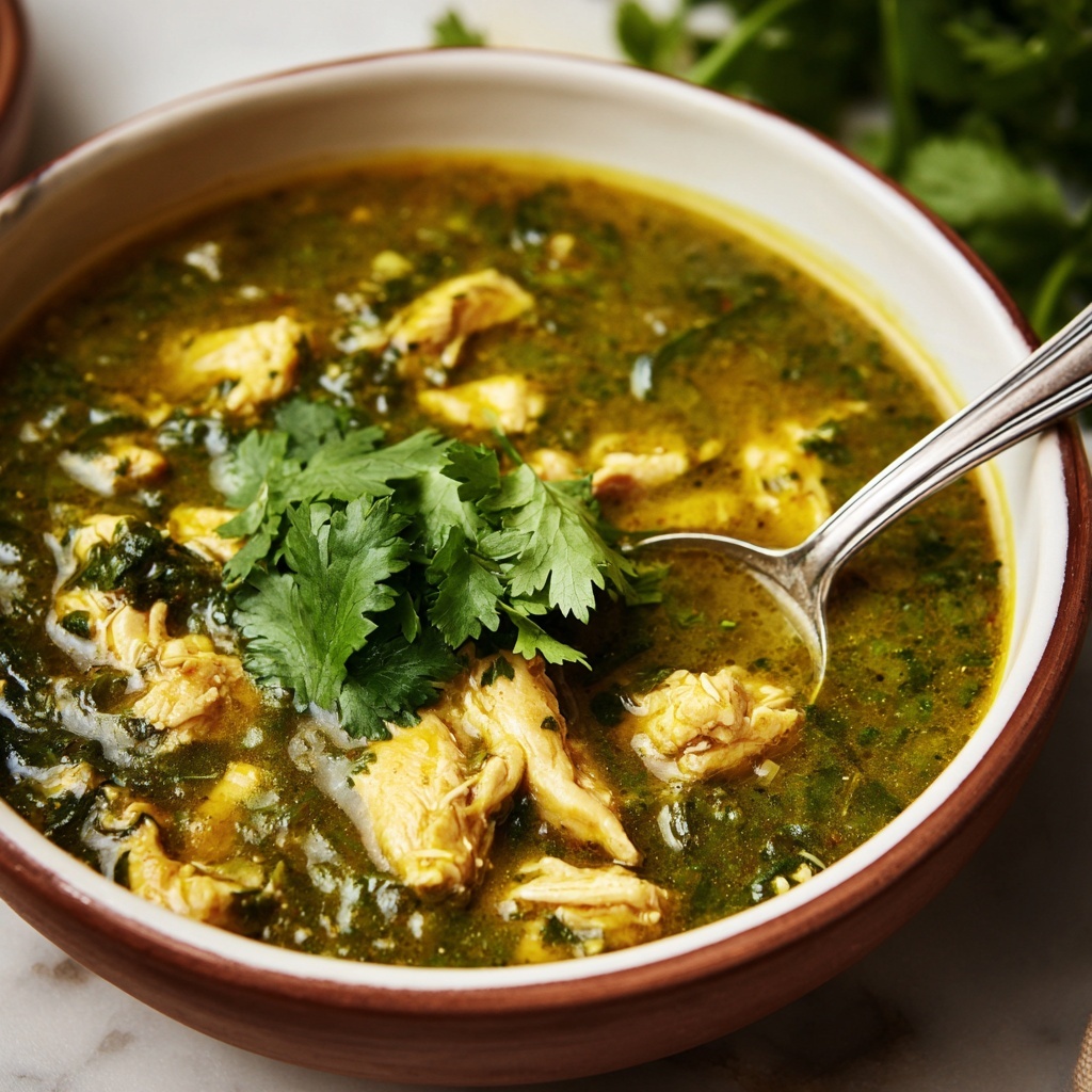 Green Chicken Enchilada Soup Recipe - Recipe Image