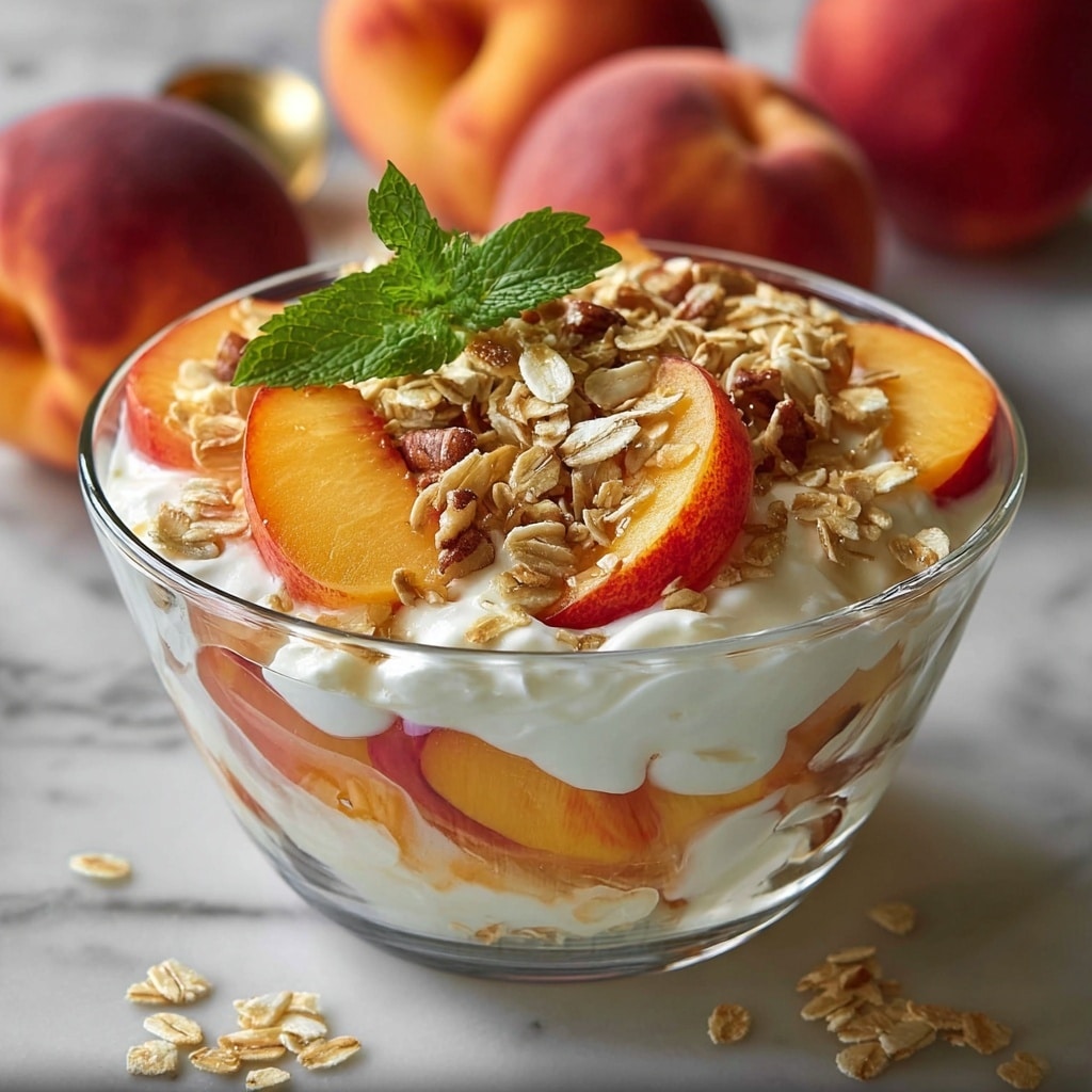 Peach Cobbler Cheesecake Fruit Salad Recipe - Recipe Image