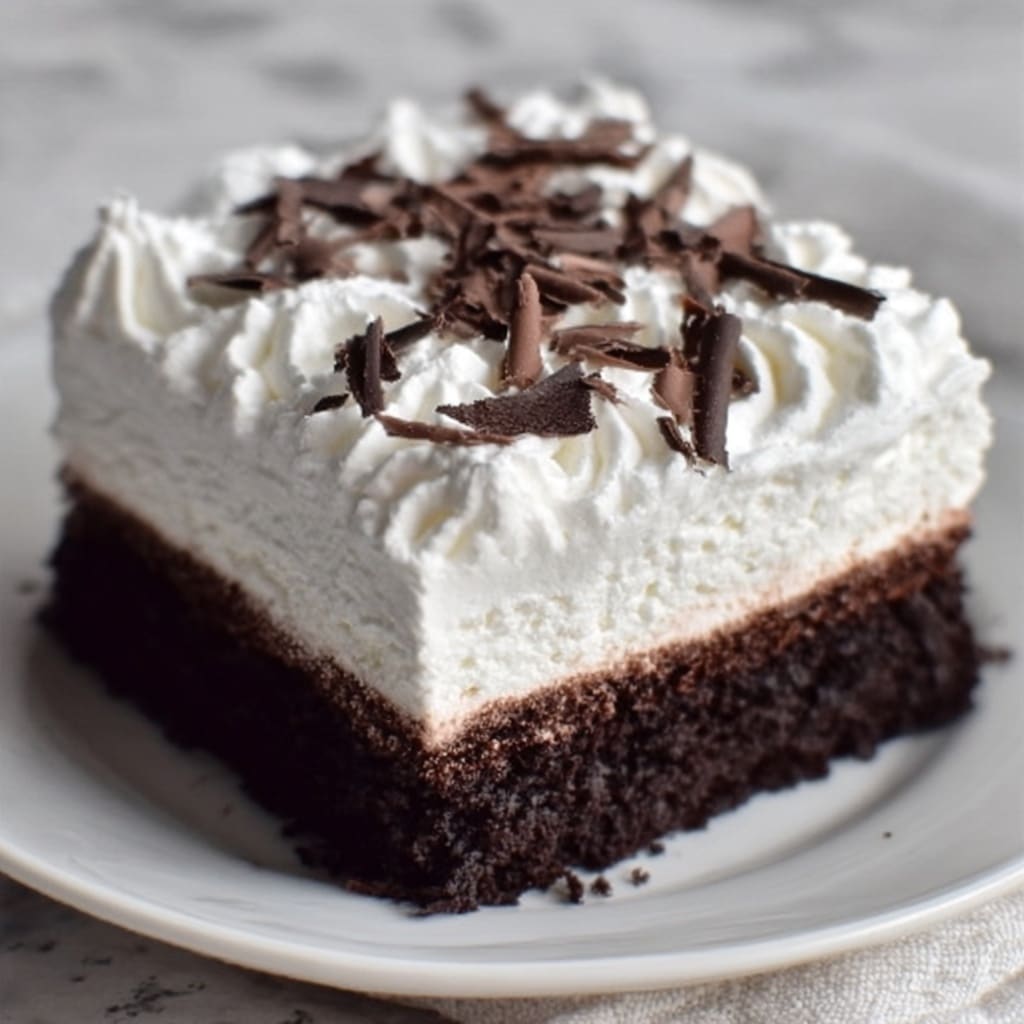 Brownie Refrigerator Cake Recipe - Recipe Image