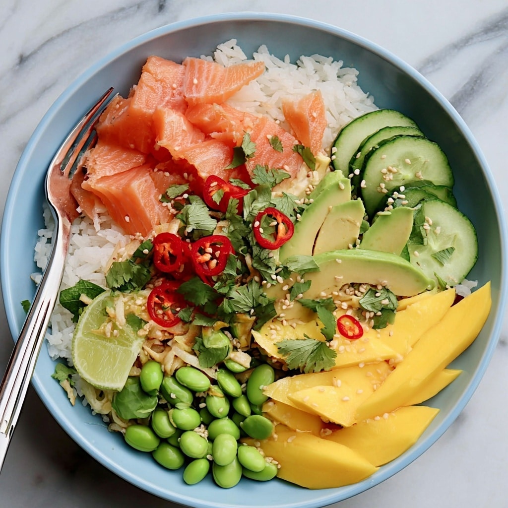 Coconut Rice Salmon Bowl Recipe - Recipe Image