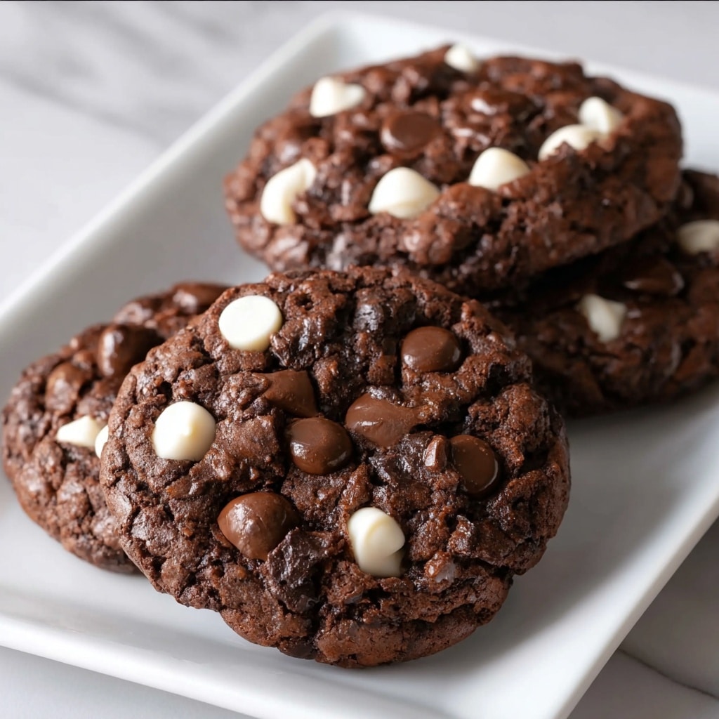 Flourless Triple Chocolate Cookies Recipe - Recipe Image