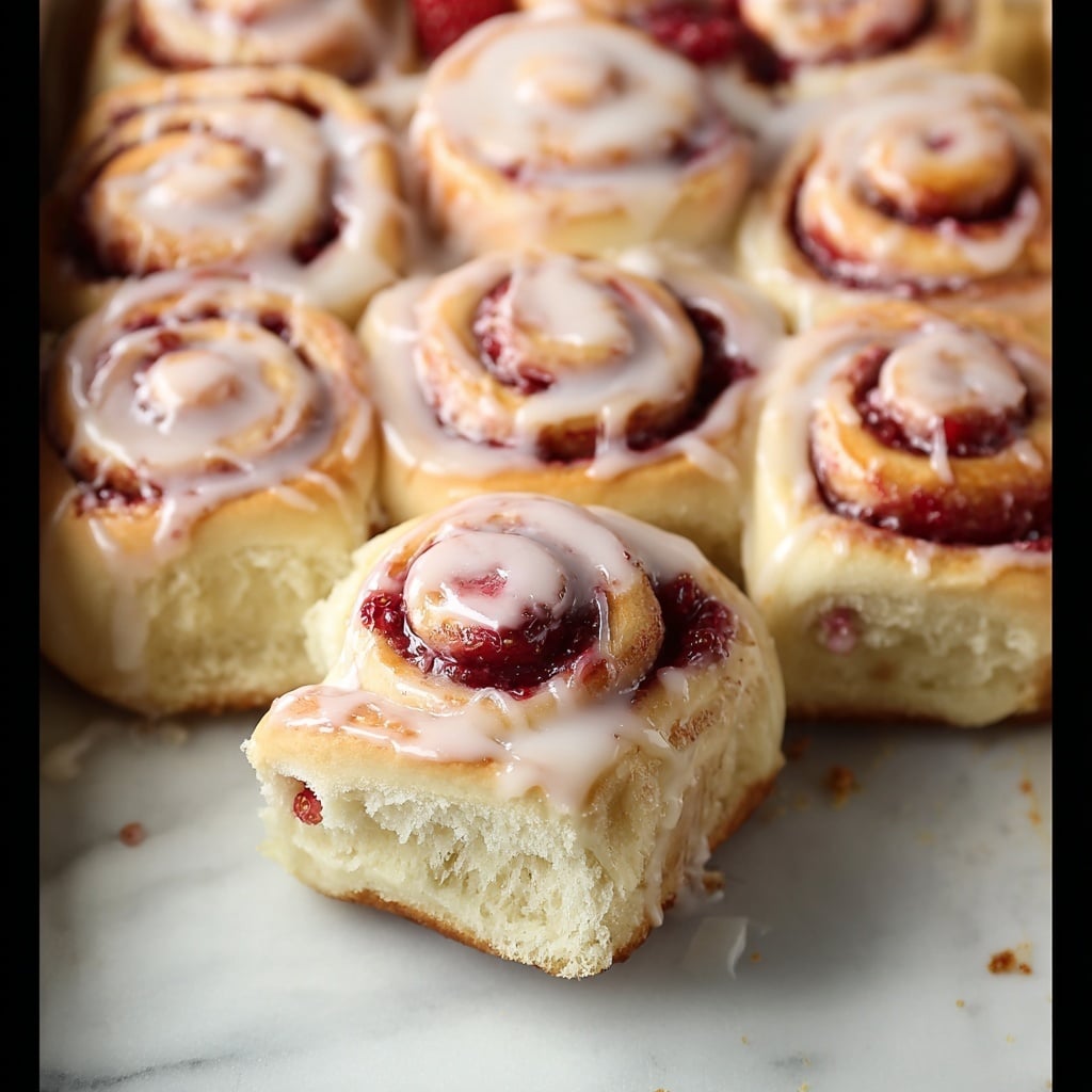 Strawberry Cinnamon Rolls Recipe - Recipe Image