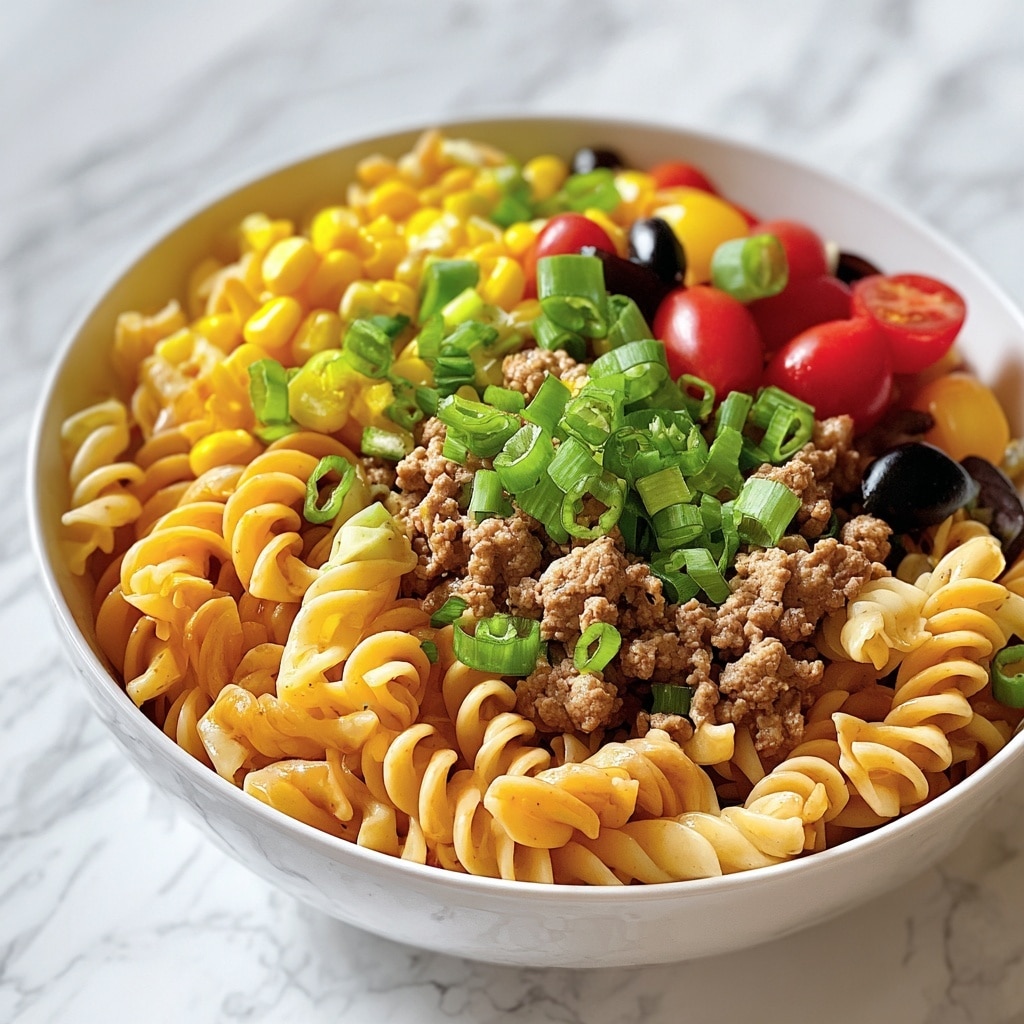 Taco Pasta Salad Recipe - Recipe Image