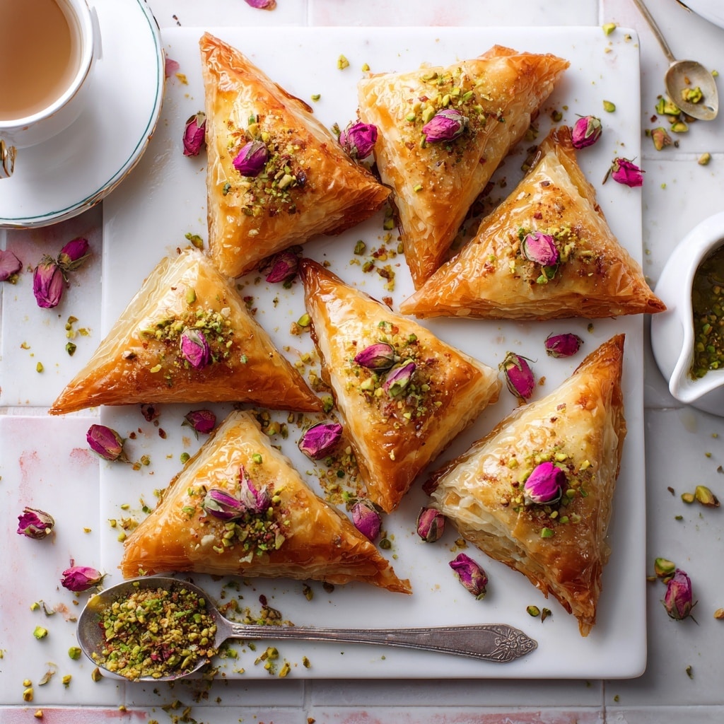 Warbat with Ashta and Simple Syrup Recipe - Recipe Image