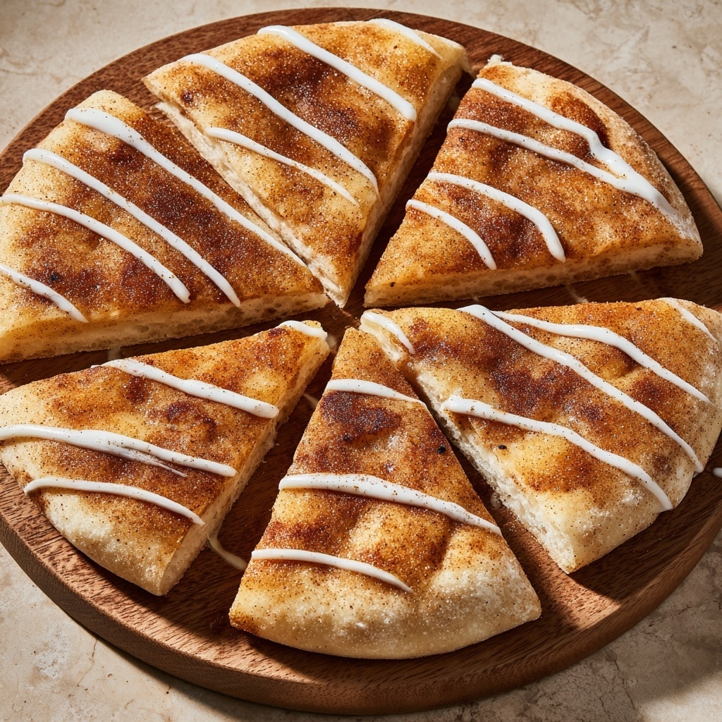 Cinnamon Sugar Pizza Made with Crescent Rolls Recipe - Recipe Image