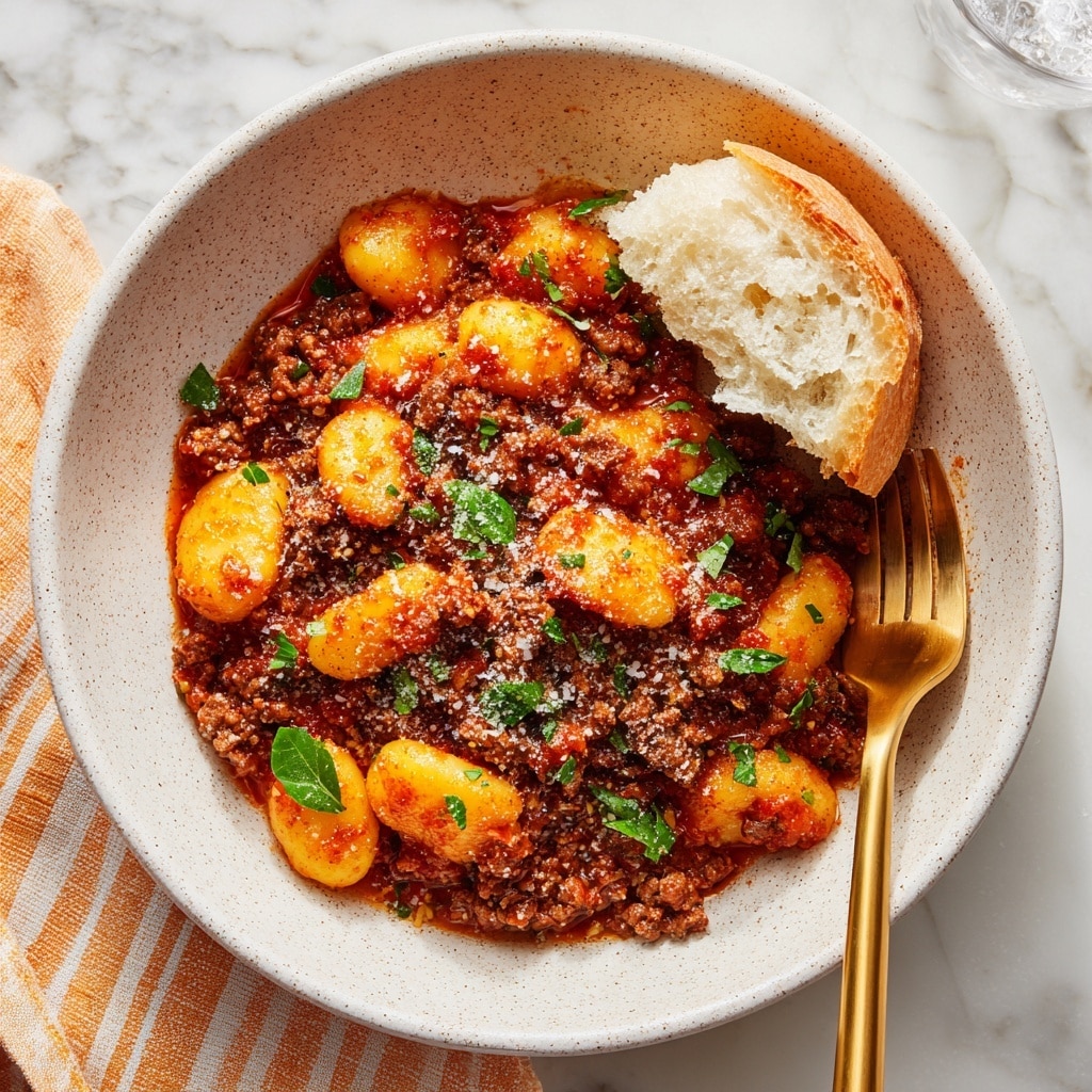 Cozy Gnocchi Bolognese Recipe - Recipe Image