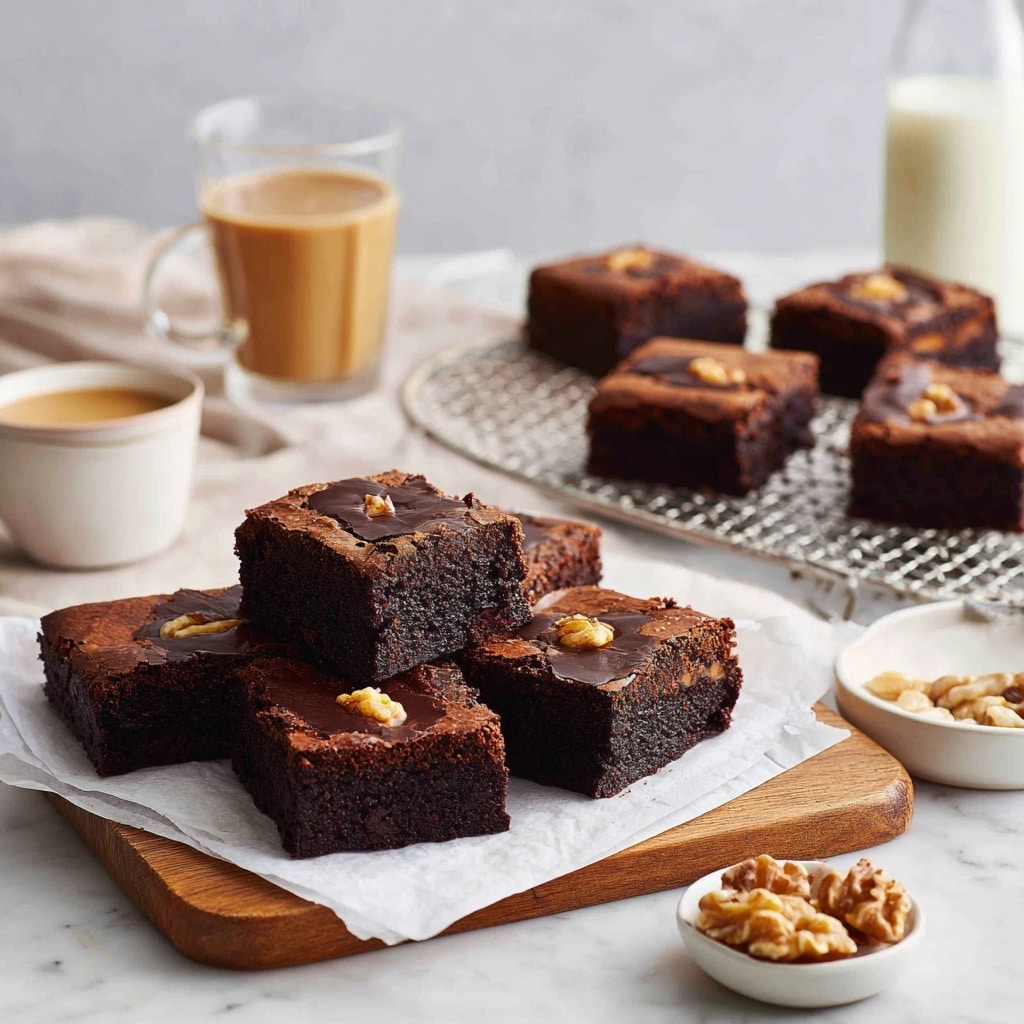 Chocolate Fudge Brownies with Walnuts Recipe - Recipe Image