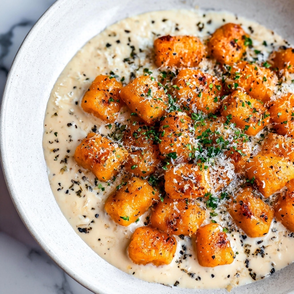 Sweet Potato Gnocchi Pasta Recipe - Recipe Image