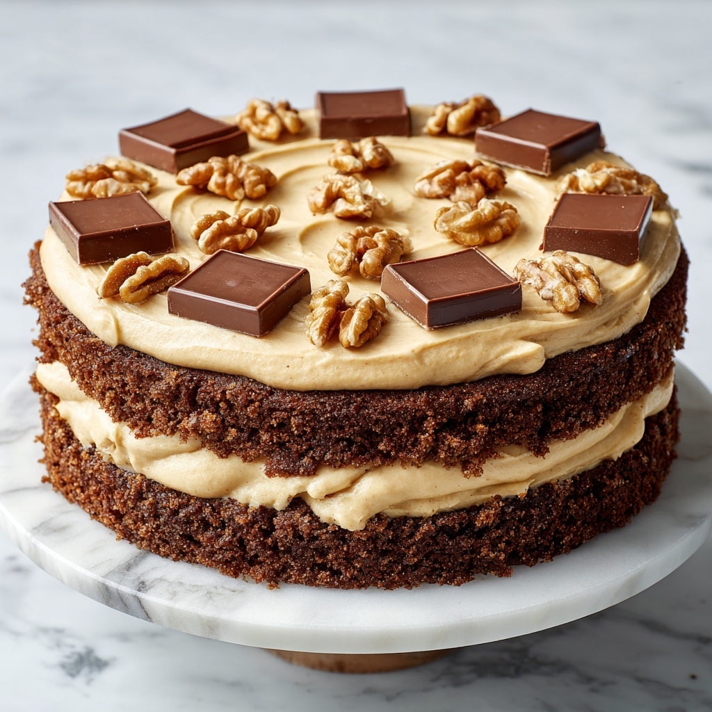 Peanut Butter Chocolate Layer Cake Recipe - Recipe Image