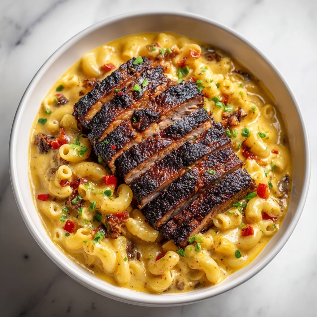 Creamy Cajun Steak Penne with Garlic Parmesan Recipe - Recipe Image