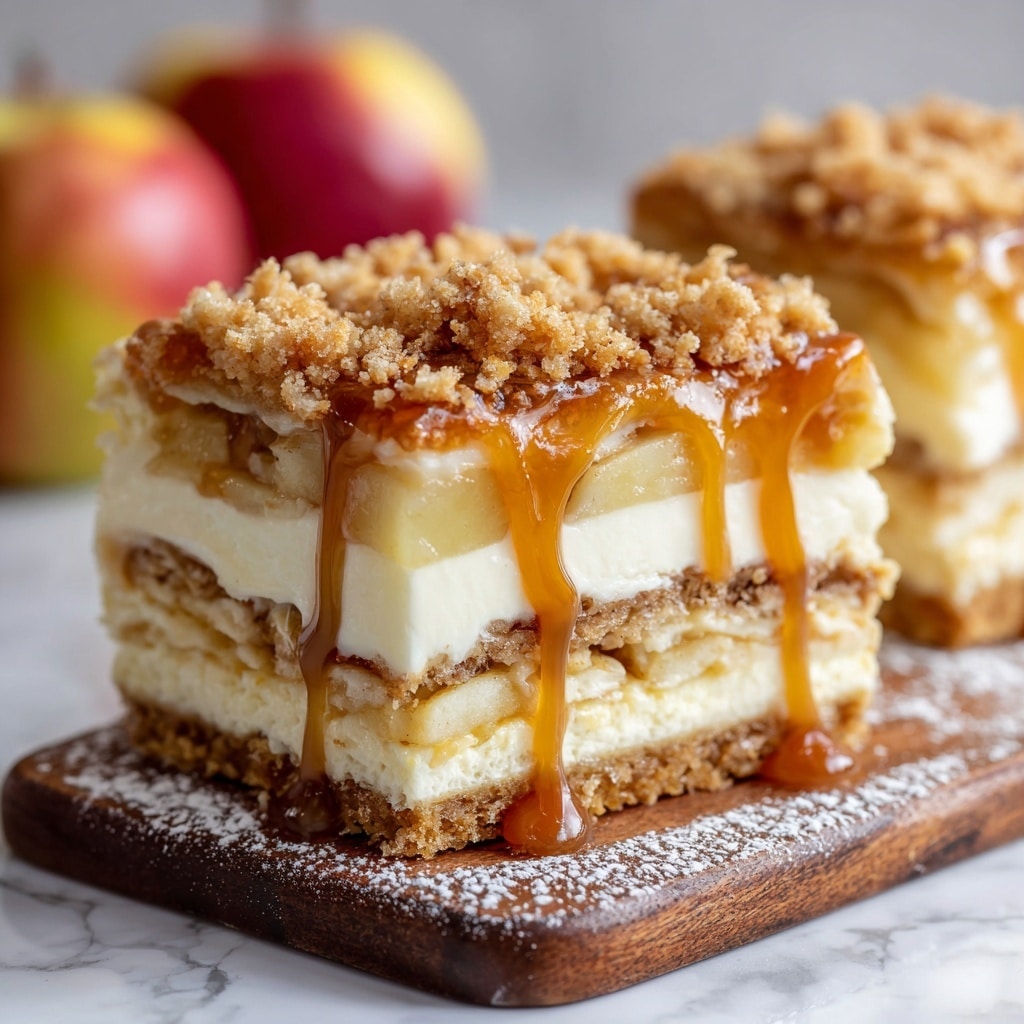 Salted Caramel Apple Pie Cheesecake Recipe - Recipe Image