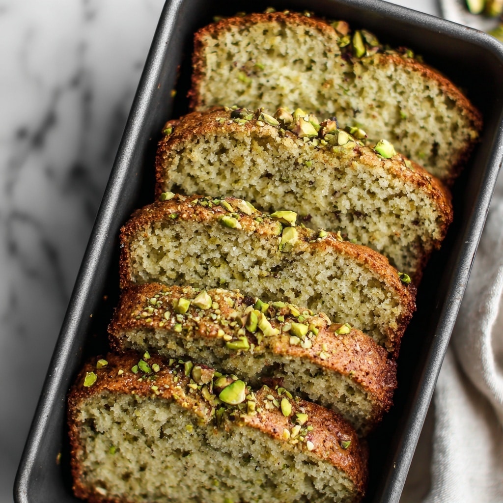 Pistachio Pudding Bread Recipe