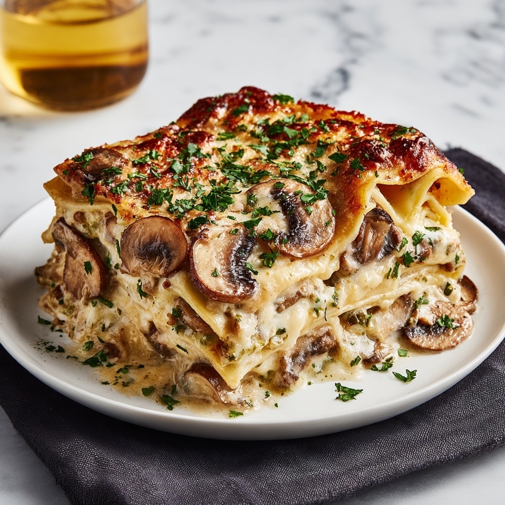 Mushroom and Spinach Lasagna Recipe - Recipe Image