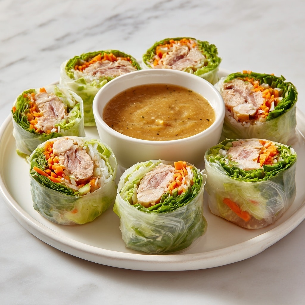 Beef Spring Rolls with Peanut Lime Sauce Recipe - Recipe Image