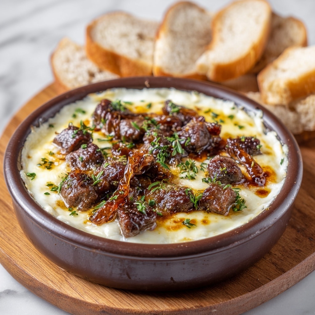 Pot Roast Beef Philly Cheese Steak Dip Recipe - Recipe Image