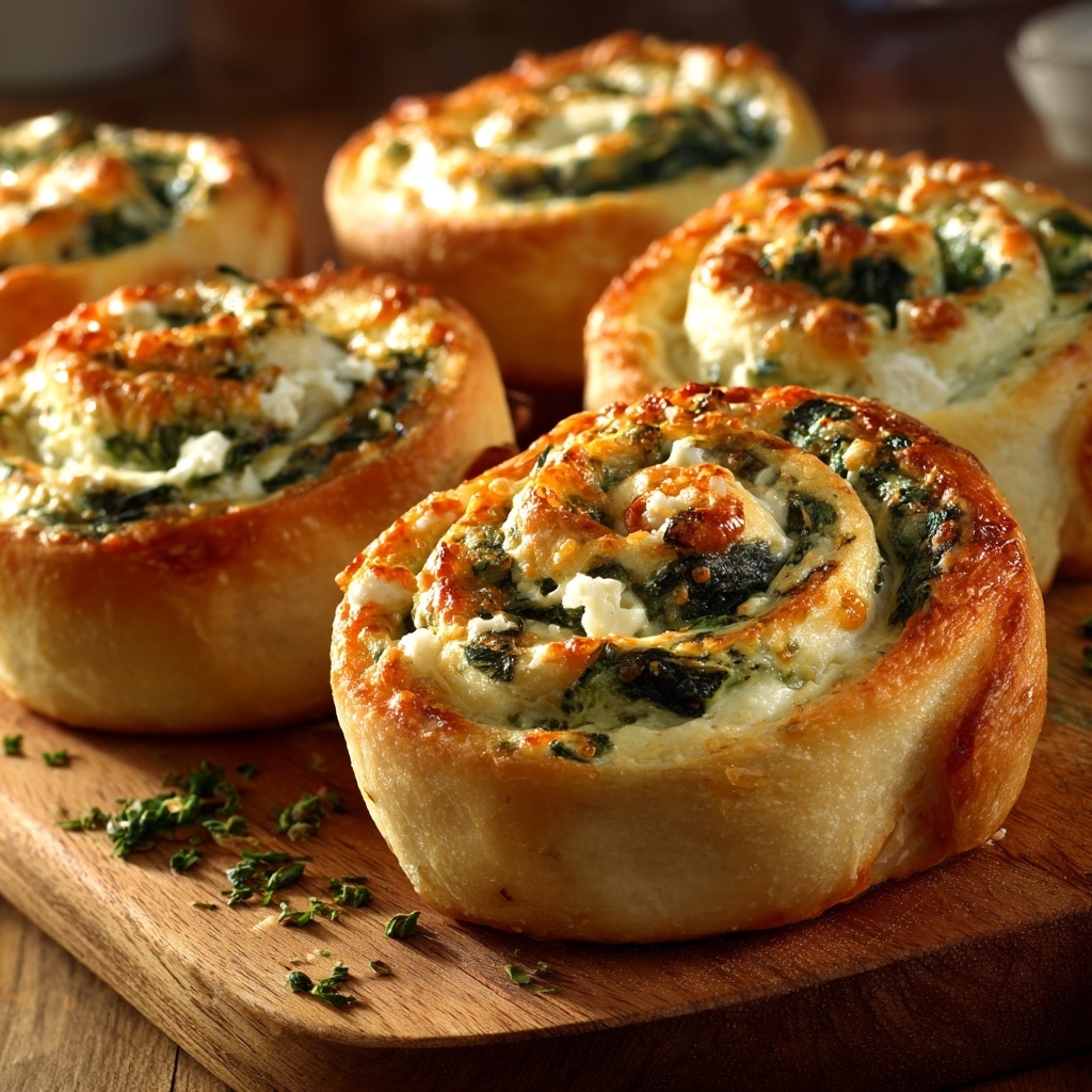 Spanakopita Puff Pastry Swirls Recipe - Recipe Image