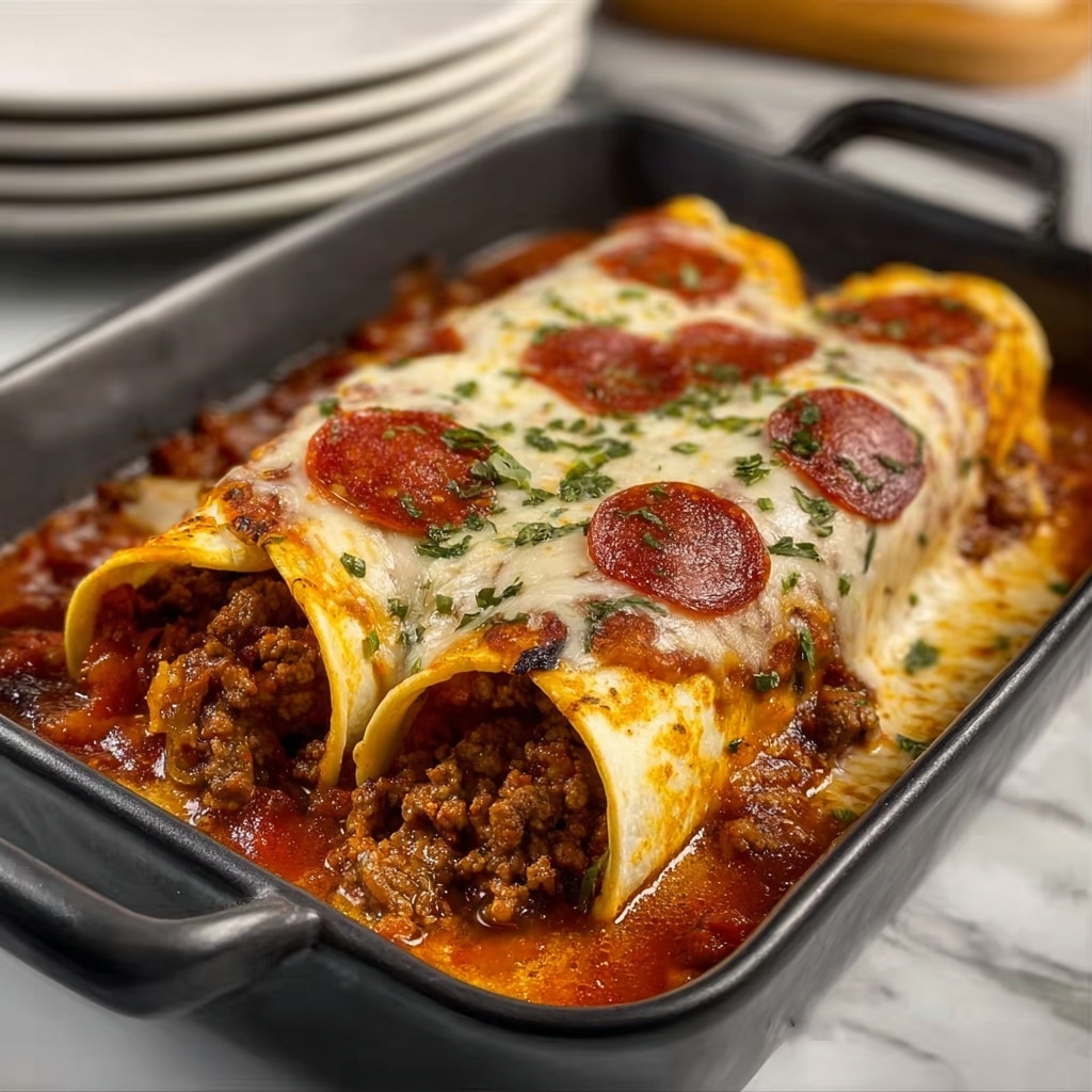 Pizza Enchiladas Recipe - Recipe Image
