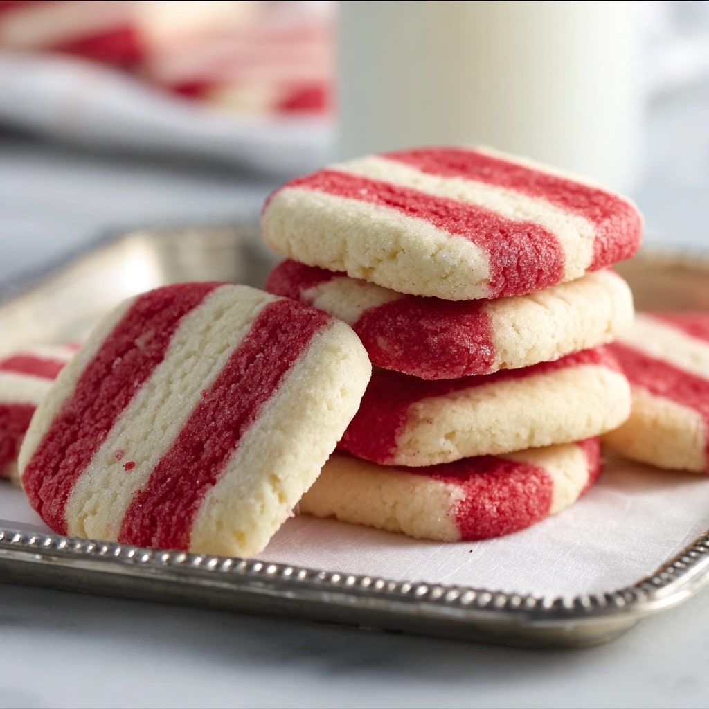 Striped Peppermint Sandwich Cookies Recipe - Recipe Image
