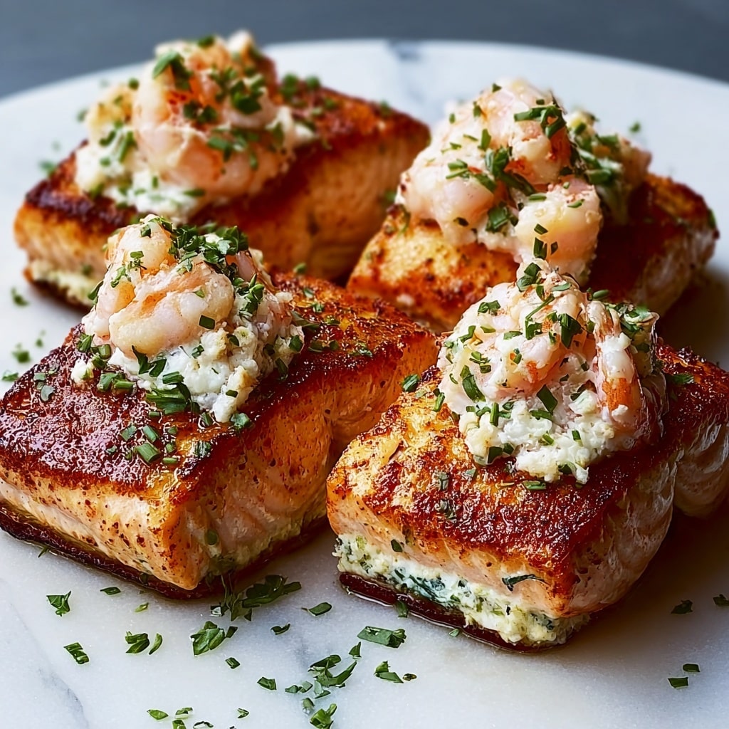 Crab and Shrimp Stuffed Salmon Recipe - Recipe Image