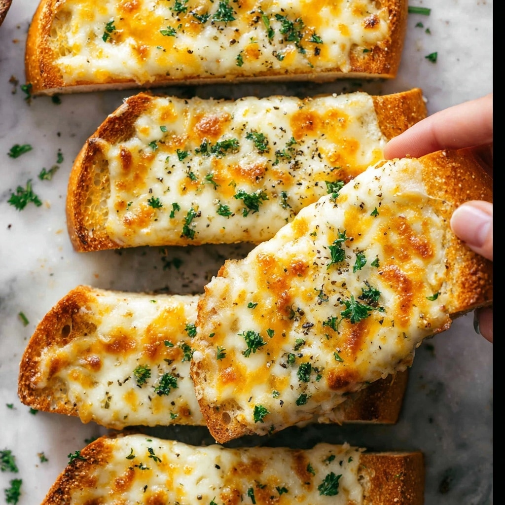 Cheesy Garlic Bread Recipe - Recipe Image
