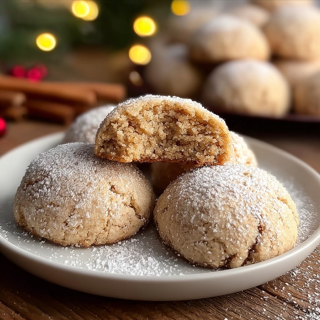Cinnamon Sugar Snowball Cookies Recipe - Recipe Image
