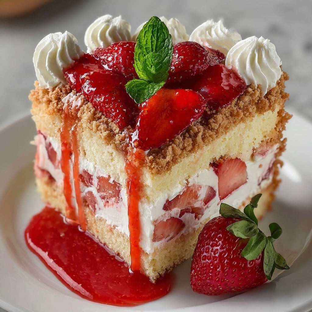 Strawberry Shortcake Cheesecake Recipe - Recipe Image